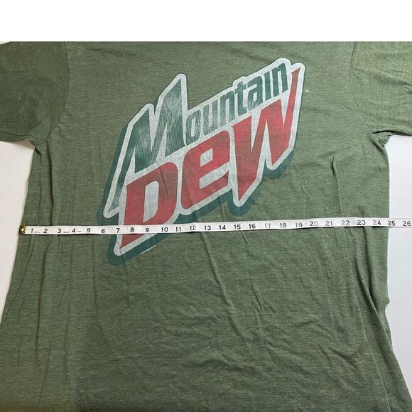 Vintage Mountain Dew T-Shirt Savvy Green Size 2XLT 2015 Pepsi co. - Picture 3 of 5